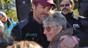 Patrick Dempsey with his mother, Amanda Dempsey, who died of ovarian cancer in 2014. (Image source: Dempsey Center website).